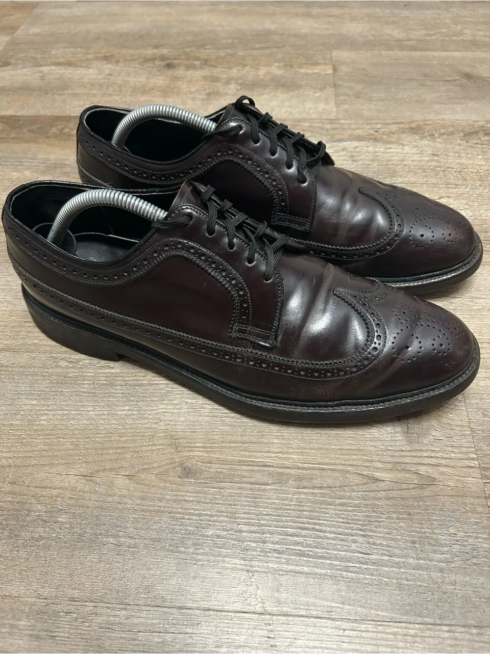 Mason Imperial Men's Size 10 Shell Cordovan Burgundy Wingtip Oxfords Shoes #8